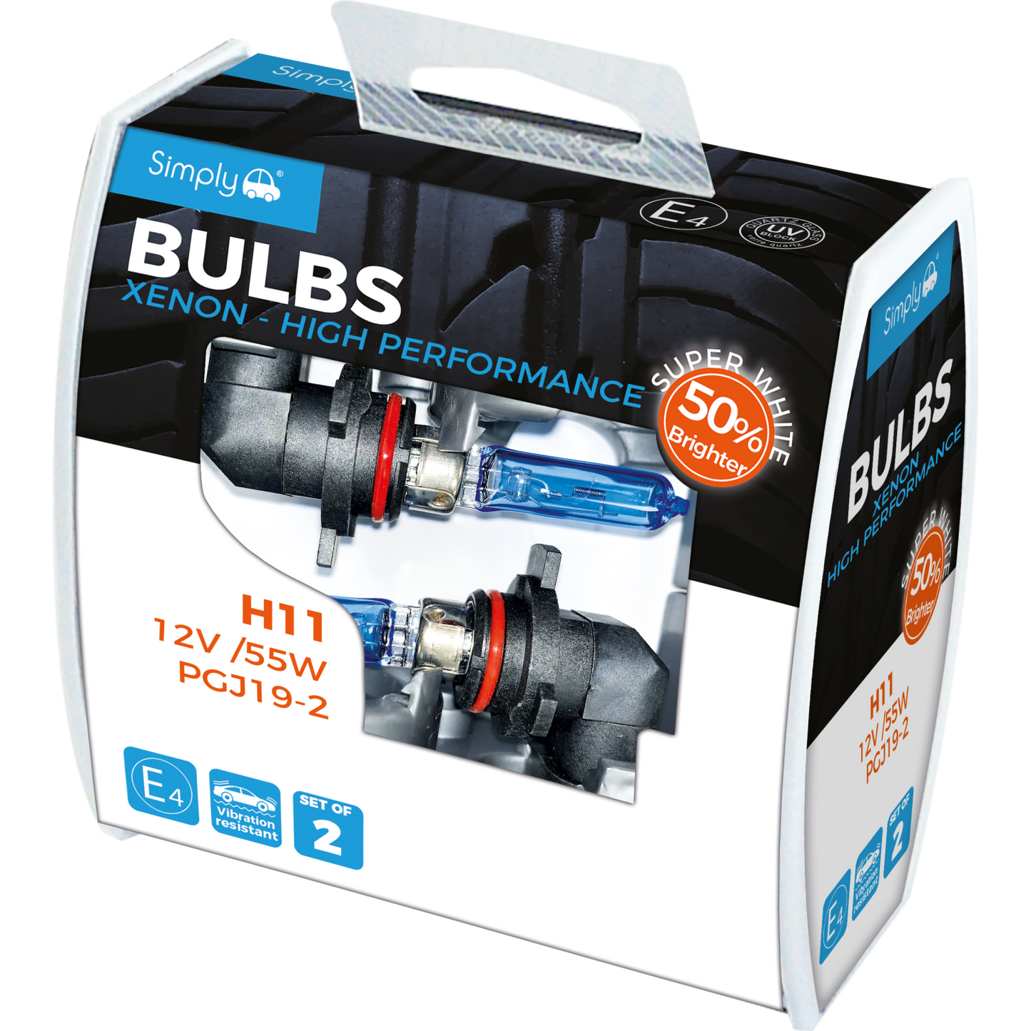 SIMPLY - Xenon Super White Bright Bulbs (PAIR)