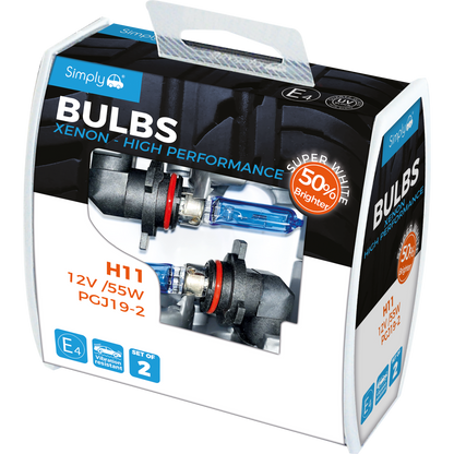 SIMPLY - Xenon Super White Bright Bulbs (PAIR)