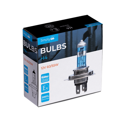 H4 Bulbs 200% Brighter