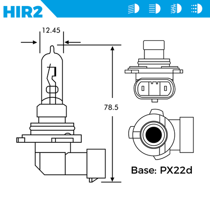 HIR2 Xenon Bulbs