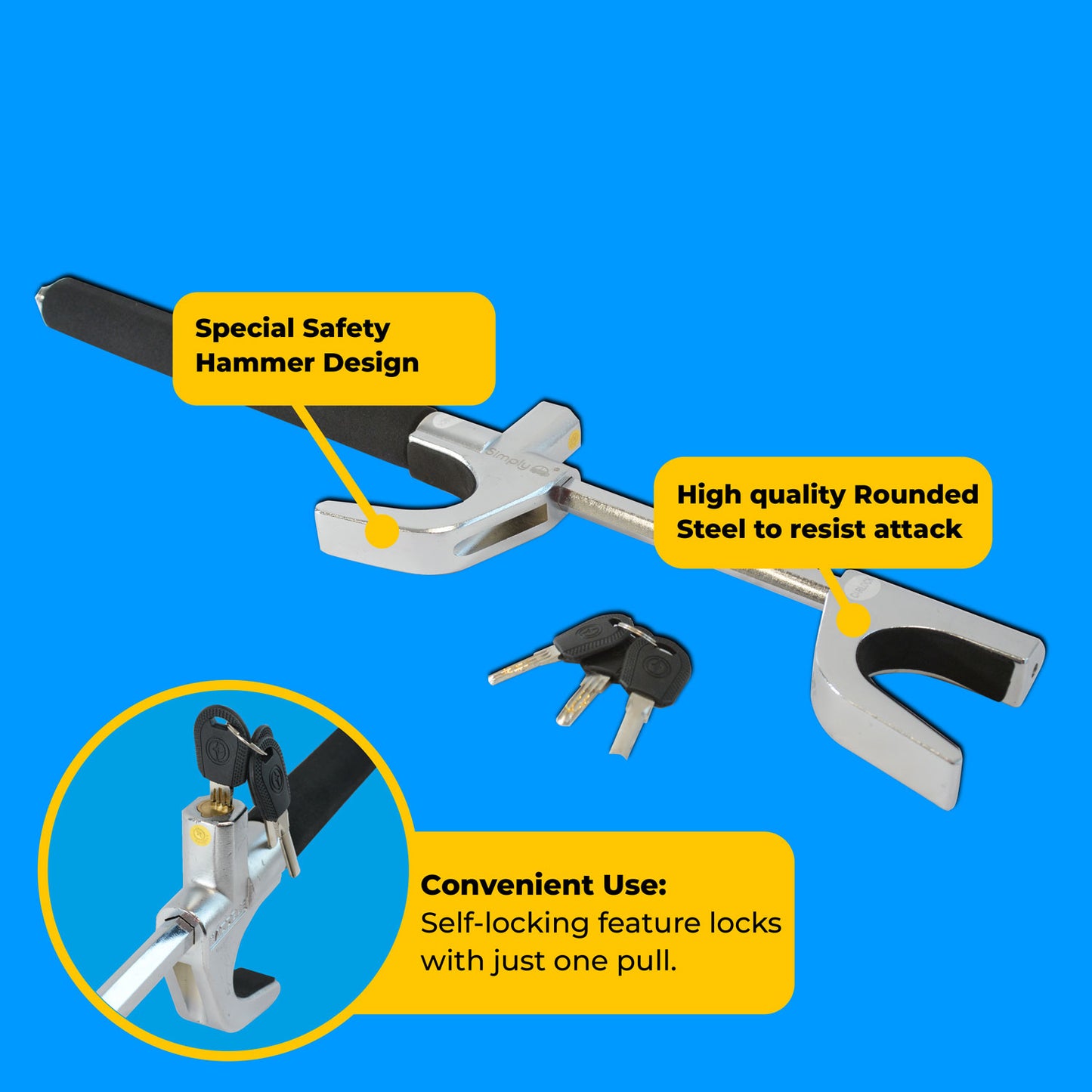 Premium Steering Lock