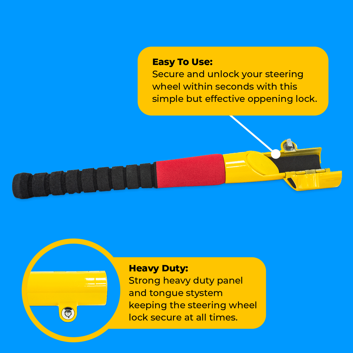 Baseball Steering Lock