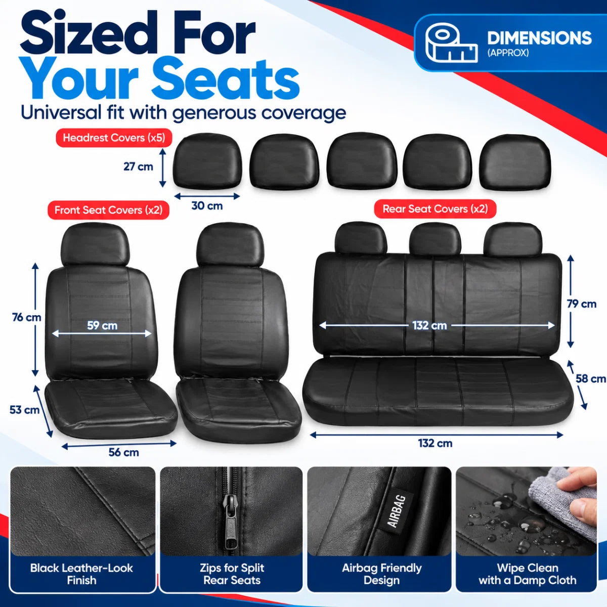 California Seat Cover Set