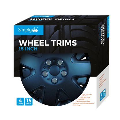 Black Prime Wheel Trim Set