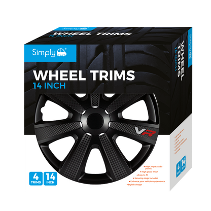 Chromia Black Carbon Wheel Trim Set