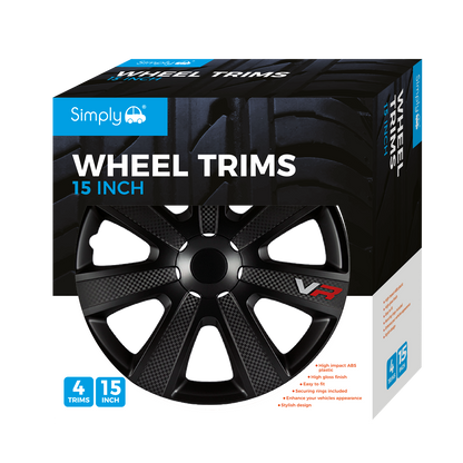 Chromia Black Carbon Wheel Trim Set