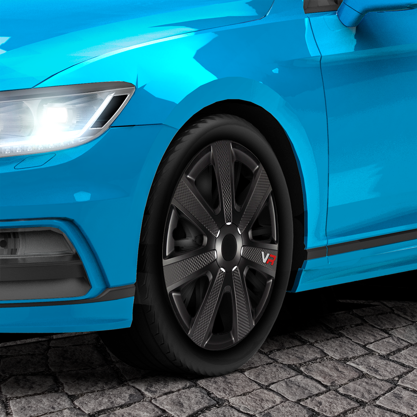 Chromia Black Carbon Wheel Trim Set