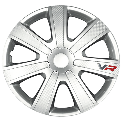 Chromia Silver Carbon Wheel Trims
