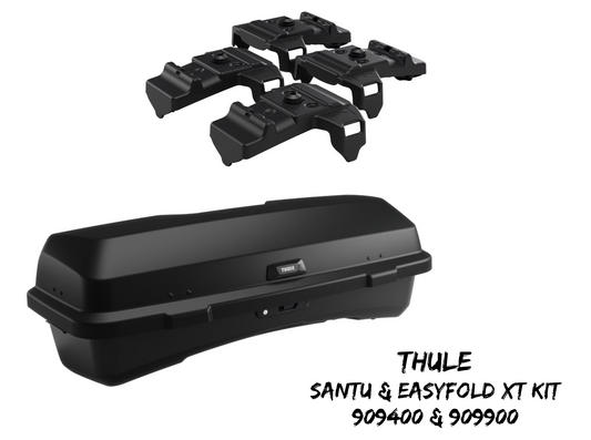 THULE - Santu + EasyFold XT Adapter - Rear Mounted Cargo Box (260 Litre) - 909400+909900