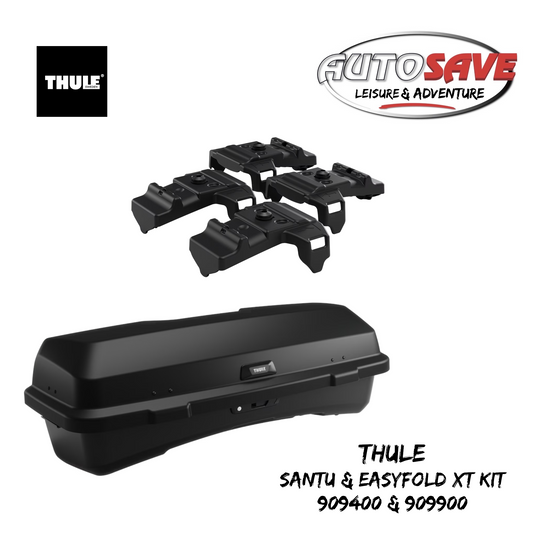 THULE - Santu + FREE EasyFold XT Adapter - Towbar Mounted Cargo Box (260 Litre) - 909400+909900
