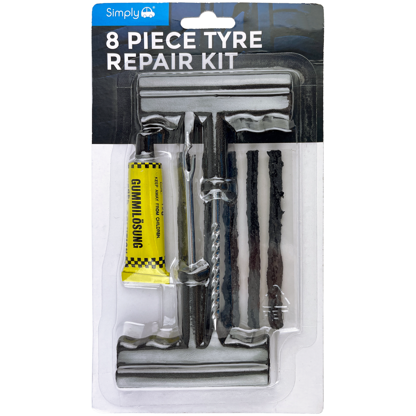 8 Piece Tyre Repair Kit