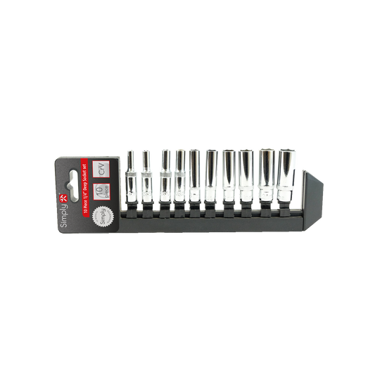 10PC 1/4 Inch Drive Deep Socket Set