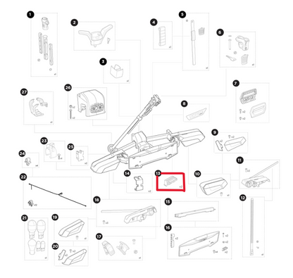 Number Plate Clip for VeloLite and OutPace Cycle Carriers