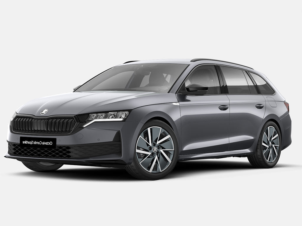 WingBar Edge (black) Roof Bar Set for Skoda Octavia Estate Mk.4 20-26 Flush Rails