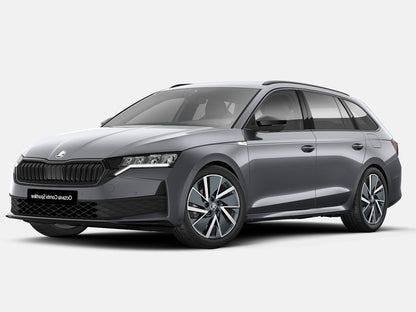 WingBar Edge (silver) Roof Bar Set for Skoda Octavia Estate Mk.4 2020-26 Flush Rails