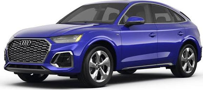 WingBar Edge (black) Aluminium Roof Bar Set for Audi Q5 Sportback B9 2021-25