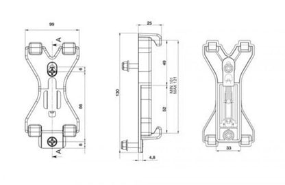 Spring Loaded Quick Release Number Plate Clip