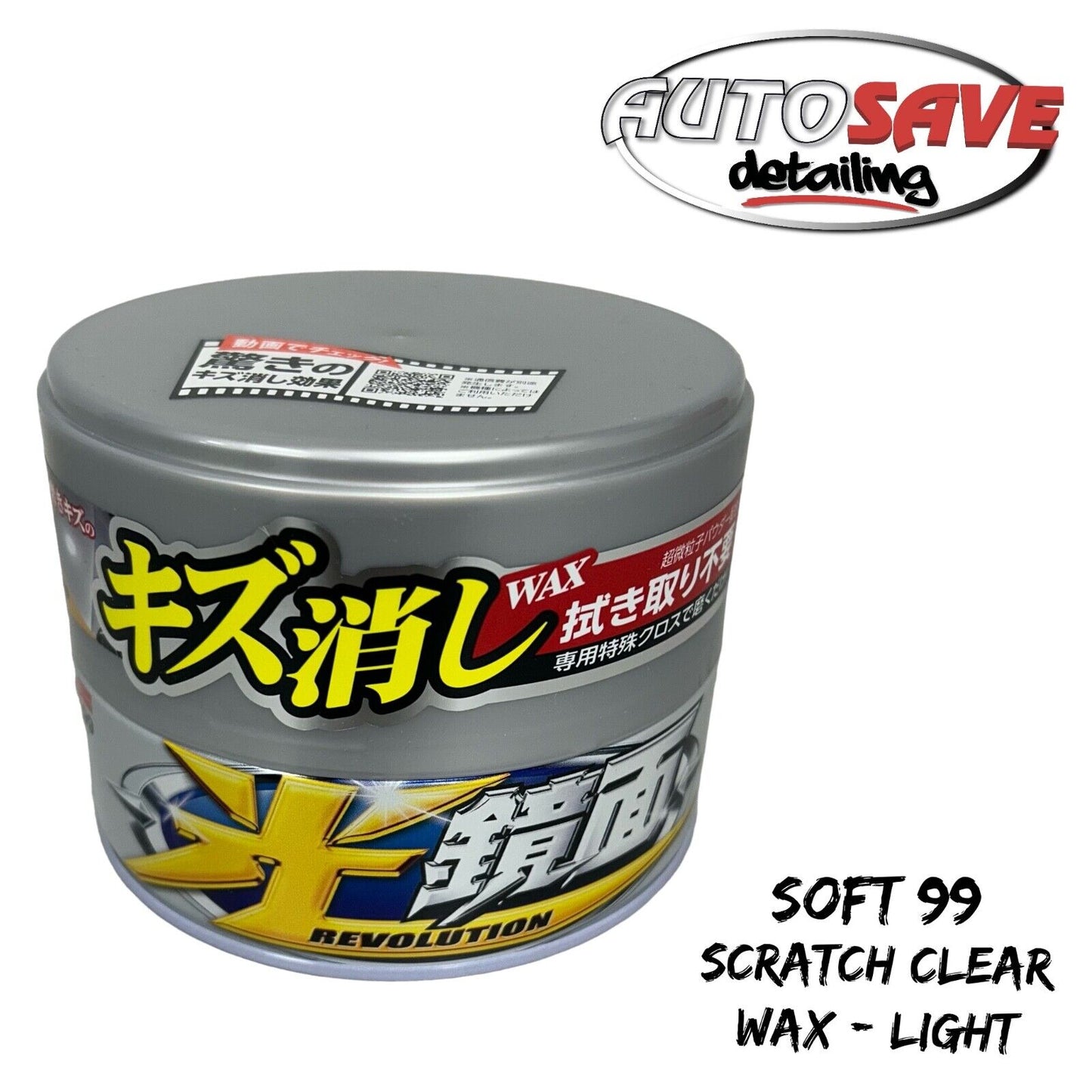 SOFT99 NEW SCRATCH CLEAR LIGHT WAX FILLS SWIRLS AND MASKS IMPERFECTIONS