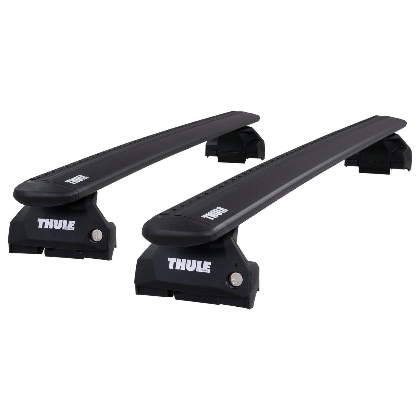 Thule Alu WingBar Evo Black Roof Bars Set for Mercedes EQE SUV 23-24 Fixed Pair