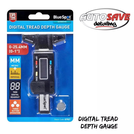 BlueSpot - Digital Tread Depth Gauge 0-25.4mm (0-1")