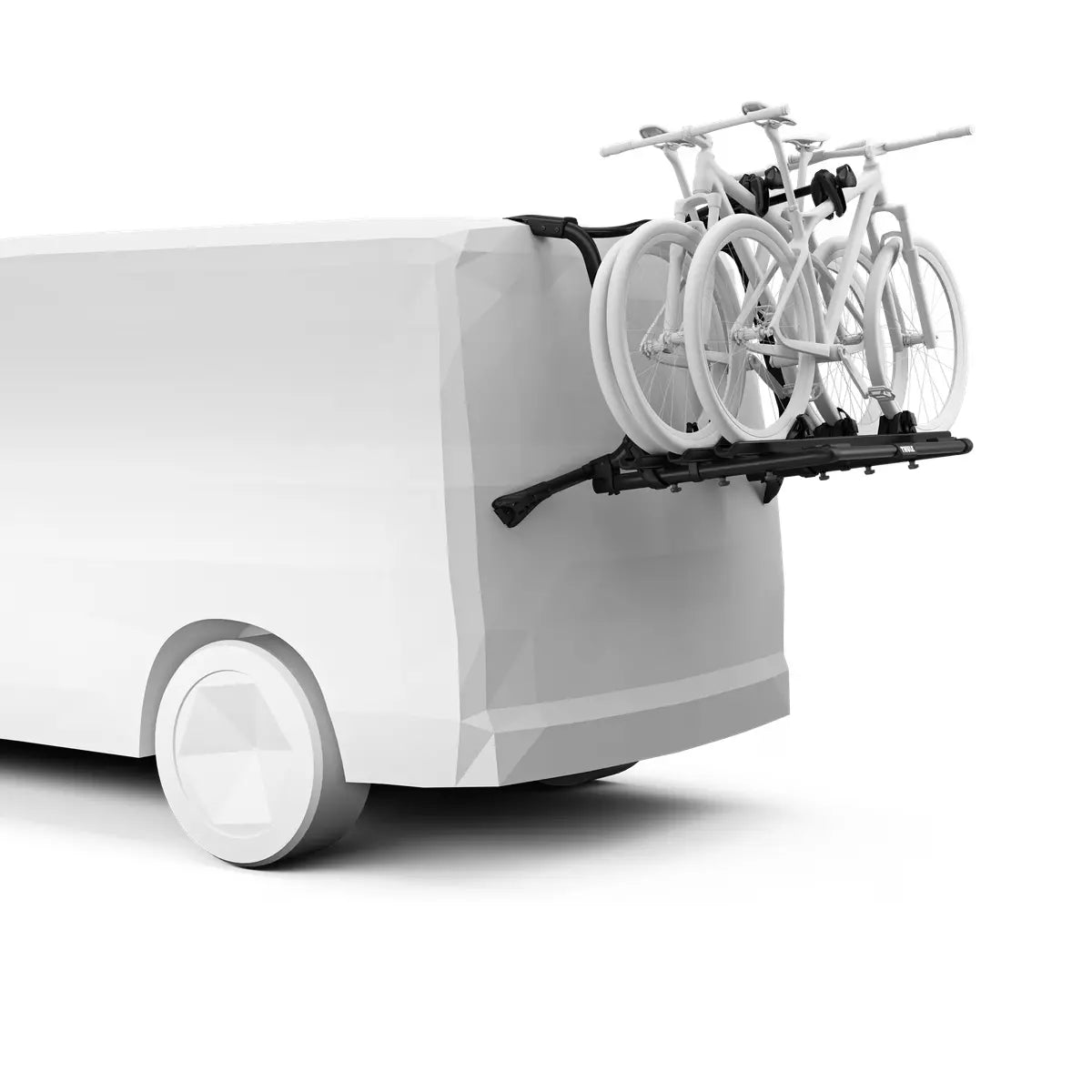 THULE - WanderWay (black) ~ 3 Bike Rack Cycle Carrier for VW Transporter Van -**BUNDLE**-