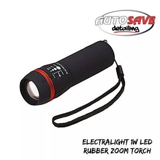 BlueSpot - Electralight 1W LED Rubber Zoom Torch