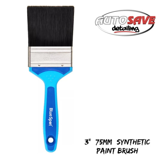 BlueSpot - 3" (75mm) Synthetic Paint Brush with Soft Grip Handle