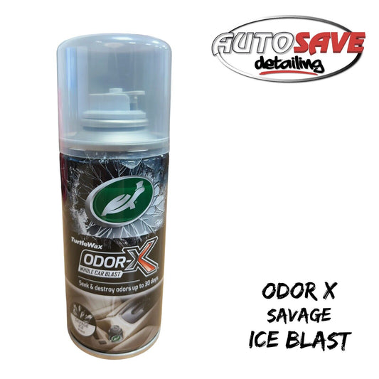 Turtle Wax Whole Car Blast Interior Air Fresh Odour Eliminator Savage Ice