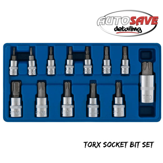BlueSpot - 13 PCE Torx Socket Bit Set (T8-T70)