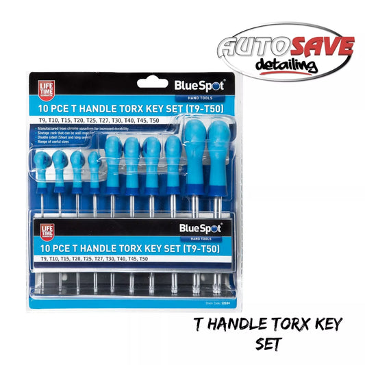 BlueSpot - 10 PCE T Handle Torx Key Set (T9-T50)