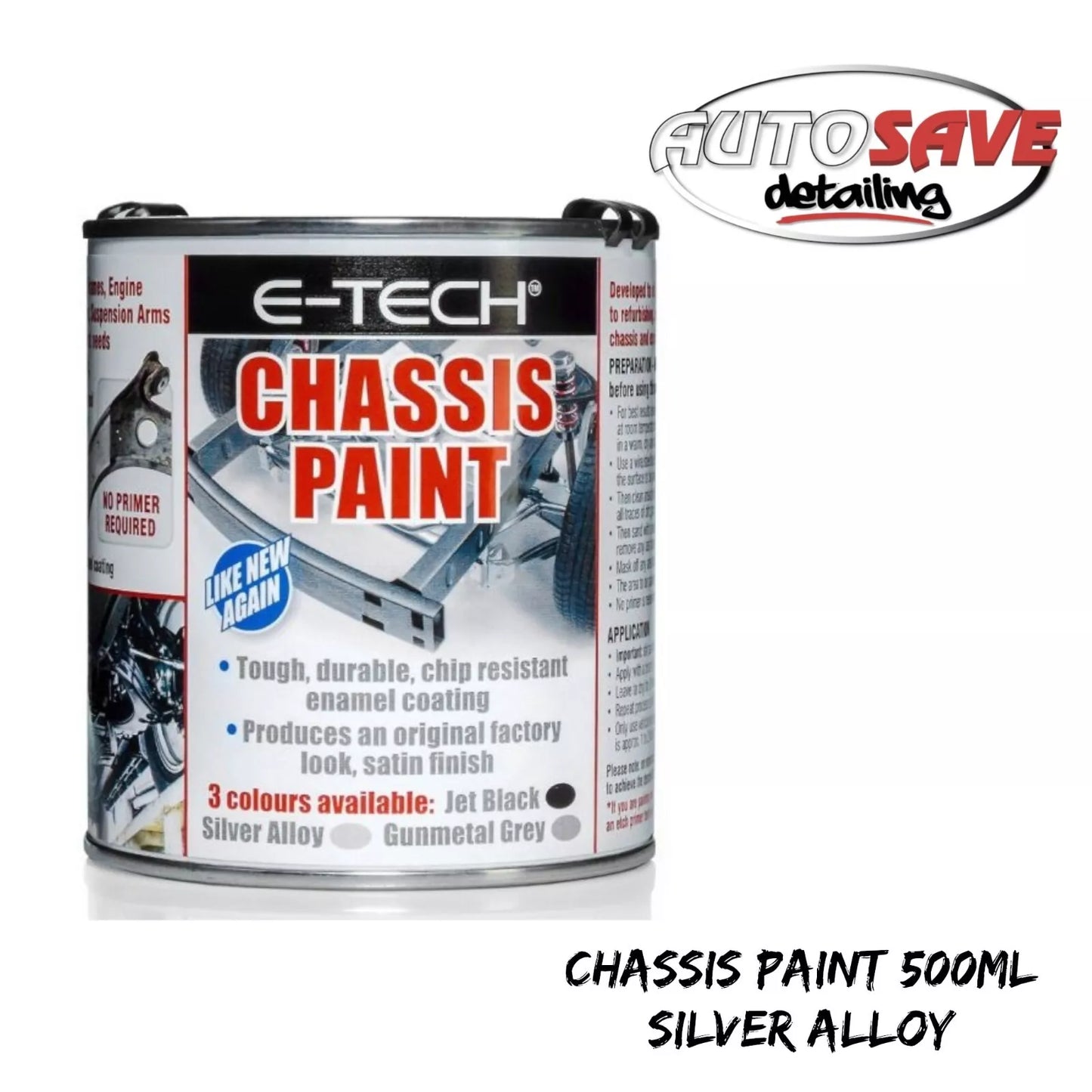 E-Tech- Chassis Paint 500ml - Silver Alloy