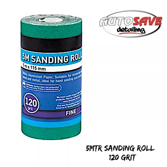 BlueSpot - 5mtr 115mm Sanding Roll 120 Grit