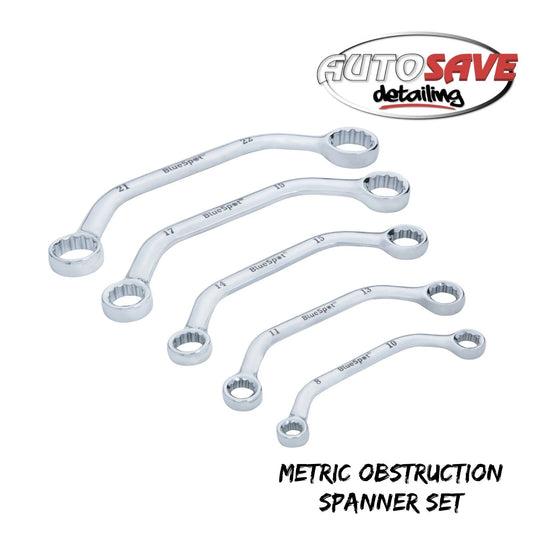 BlueSpot - 5 PCE Metric Obstruction Spanner Set (8-22mm)