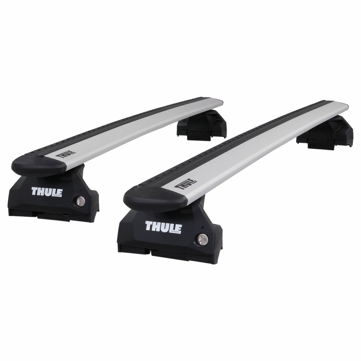 Thule Alu WingBar Evo Silver Roof Bars Set for Mercedes EQC N293 19-23 Fixpoint