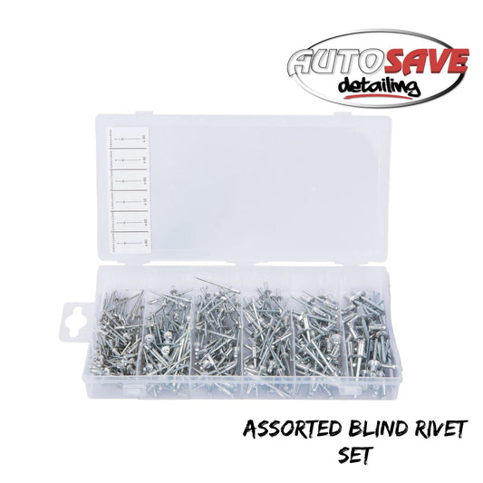 BlueSpot - 320 PCE Assorted Blind Rivet Set (2.4mm, 3.2mm, 4.0mm, 4.8mm)