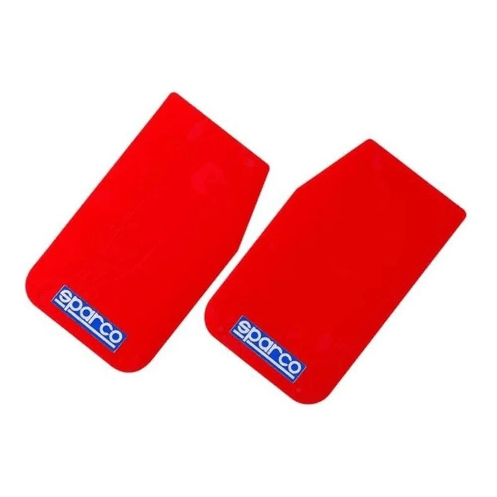 SPARCO - Red Universal Mudflaps ~ PAIR