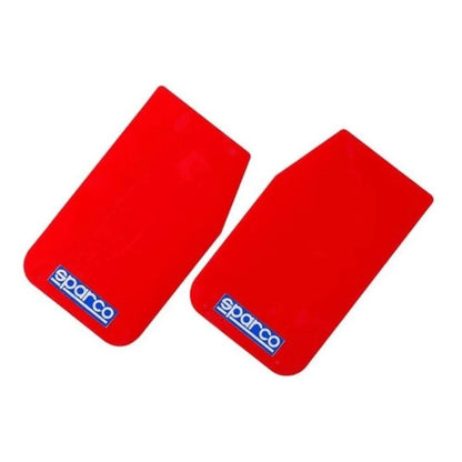 SPARCO - Red Universal Mudflaps ~ PAIR