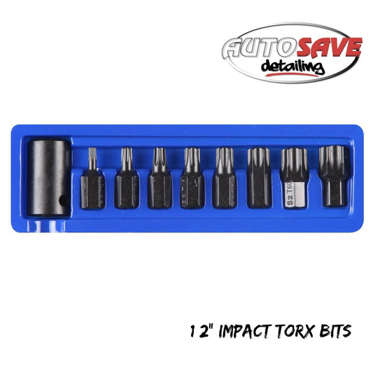 BlueSpot - 9 PCE 1/2" Impact Torx Bits (T30-T70)