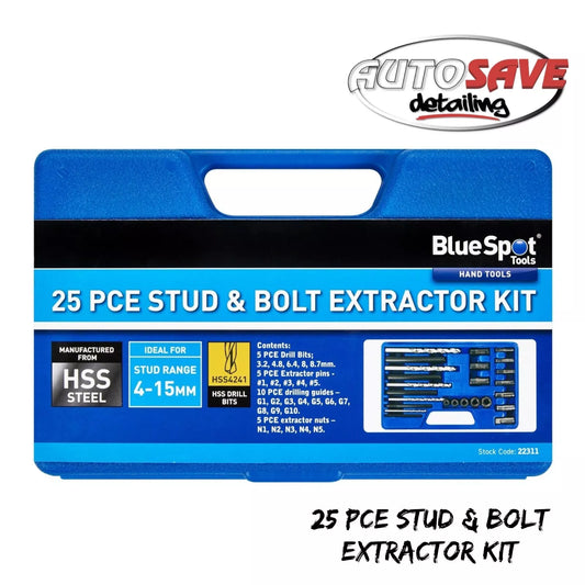 BlueSpot - 25 PCE Stud & Bolt Extractor Kit