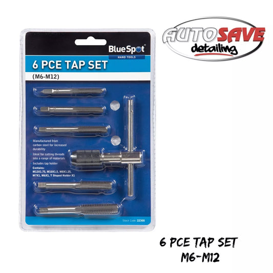 BlueSpot - 6 PCE Tap Set (M6-M12)