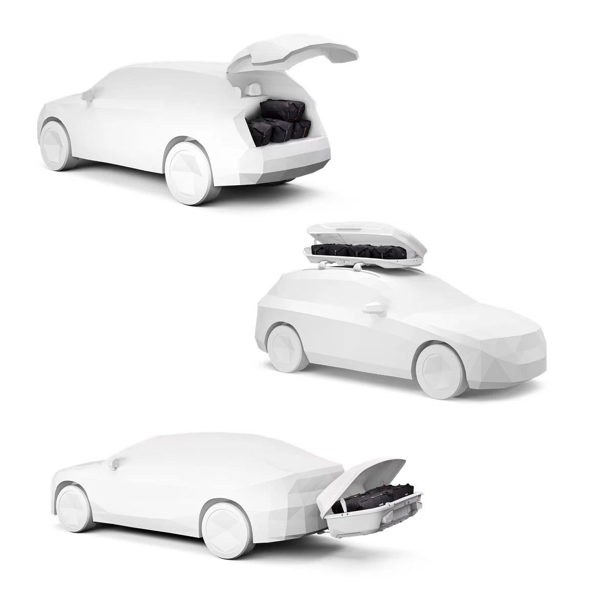 THULE - Go Pack Set of 4 Bags for Roof Mounted Top Cargo Box (800604)
