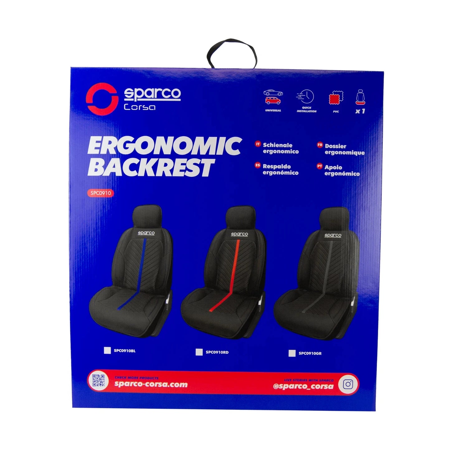 SPARCO - Red Seat Cushion (SPC0910RD) ~ PAIR ~