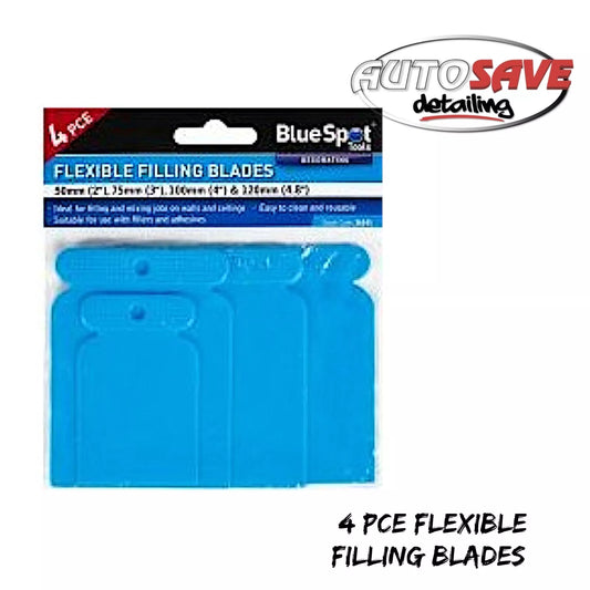 BlueSpot - 4 PCE Flexible Filling Blades (Plastic) 50-120MM