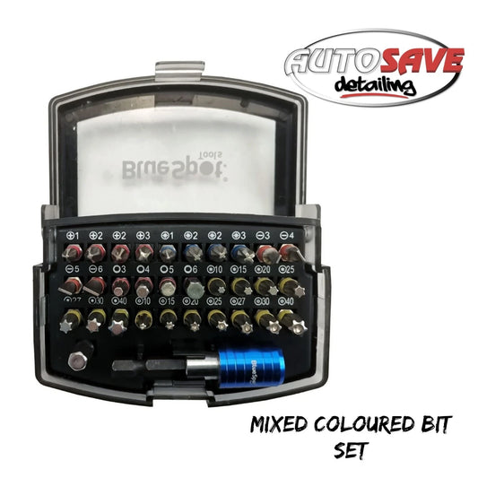 BlueSpot - 32 PCE Mixed Coloured Bit Set