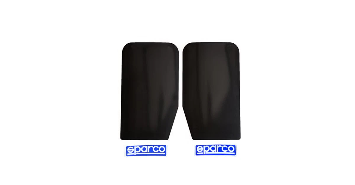 SPARCO - Black Universal Mudflaps ~ PAIR