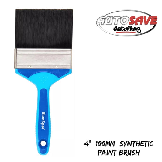 BlueSpot - 4" (100mm) Synthetic Paint Brush with Soft Grip Handle