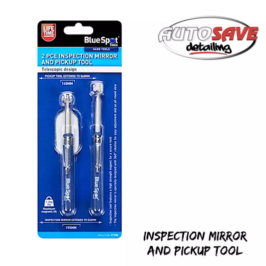 BlueSpot - 2 PCE Inspection Mirror And Pickup Tool