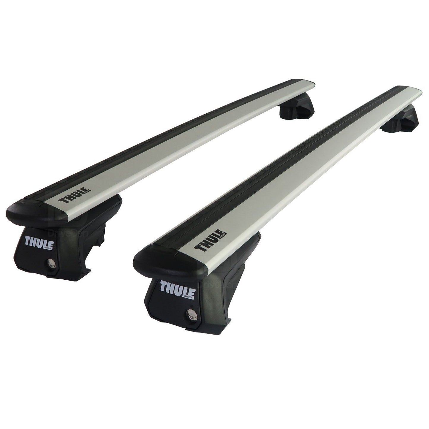 Thule Alu WingBar Evo Silver Roof Bars fit Skoda Superb Estate 15-24 Open Rail