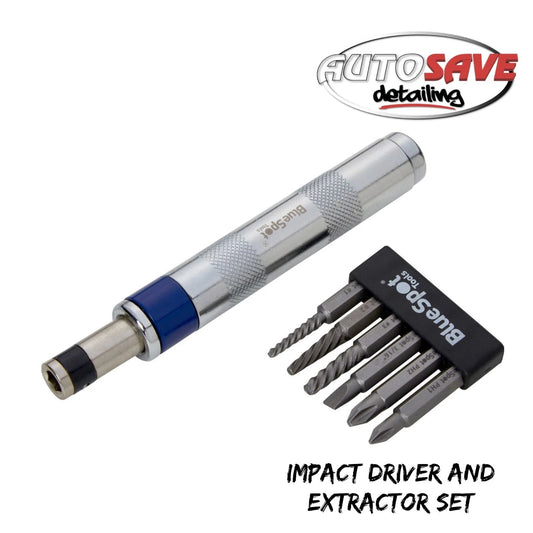 BlueSpot - 1/4" Impact Driver And Extractor Set