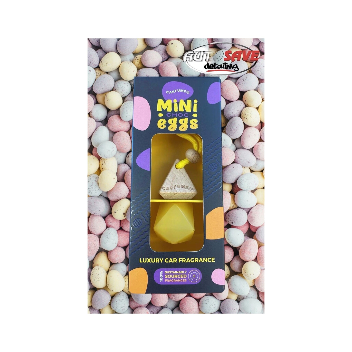 Carfume Car Air Freshener Perfume Fragrance Scent - MINI CHOC EGGS LTD Edition